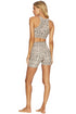 RIBBED BIKE SHORT - TAUPE SPOT